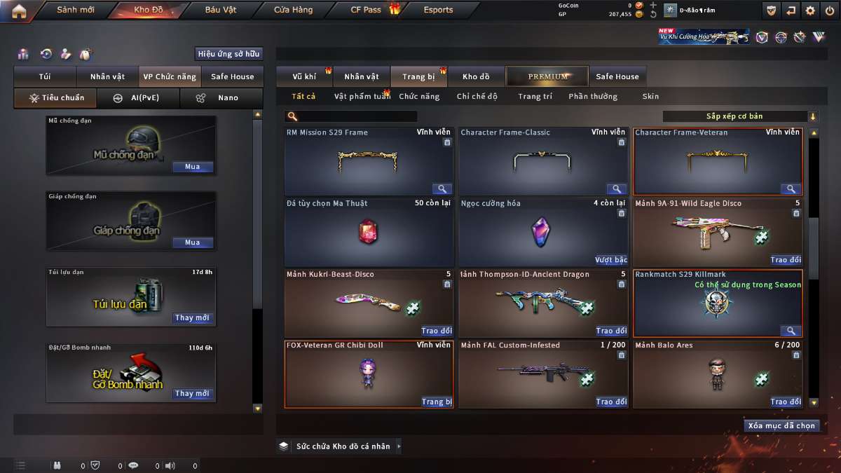 shop acc cf uy tin gia re